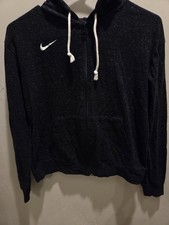 Nike Hoodie Women's Small Black Full Zip Swoosh Logo- 00404