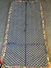 Vintage Large Quilted Floral Double Zip Travel Garment Bag Vera Bradley Tag Miss