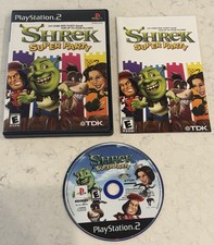 Shrek Super Party (Sony Playstation 2 PS2, 2002) CIB COMPLETE With Manual