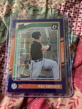 2024 Donruss Mac Horvath Optic Blue Velocity Prizm 119 Pre-RC Rookie Orioles A-1
