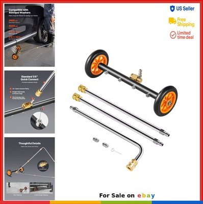 #ad Undercarriage Pressure Washer 16 inch 4000 PSI Surface Cleaner Stainless Steel $43.97
