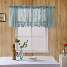 Blackout Short Window Valance Curtains Darkening Privacy Curtains Tiers