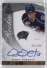 2008-09 Upper Deck The Cup Rookie 51/199 Derek Dorsett #63 Auto 0bz8