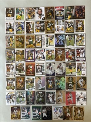 Lot of 63 Different AARON RODGERS Football Cards 4xMVP 2009-2025  