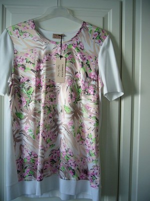 Urban Diva, T.-Shirt in weissbunt, Gr. 46, NEU