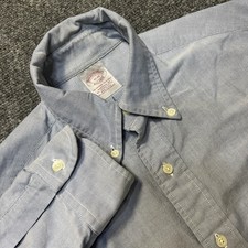 Brooks Brothers OCBD Oxford Button Down Blue Made In USA Original Polo 15-33