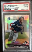 2017 Bowman Draft - Chrome Ronald Acuña Jr. #BDC-39 Refractor (RC)