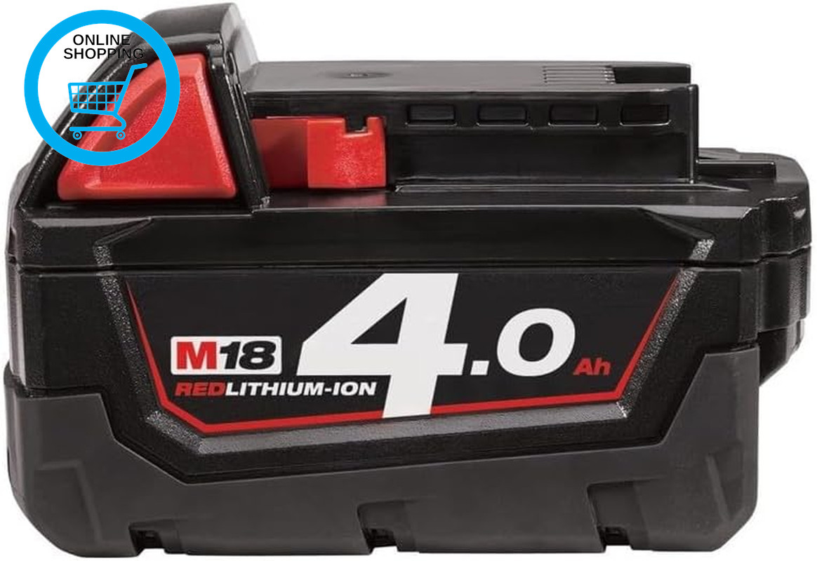 M18B4 4.0Ah Lithium-Ion Battery - Red