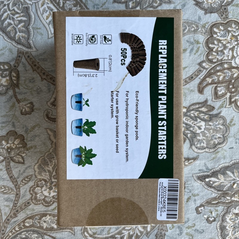 Grow Sponges 50 Pack Hydroponics Replacement Starter Compatible with Aero Gar...