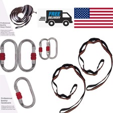 Aerial Silk Yoga Hammock Swing 4.5 Yards Durable Nylon Polyester with Straps