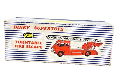 Dinky Original SuperToys 956 Turntable Fire Escape Vintage Red Model Vehicle Box