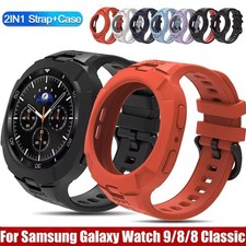 TPU Rugged Silicone Case Band For Samsung Galaxy Watch 6 7 8 9 Ultra 2 47mm 2026