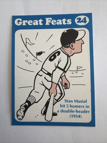 Stan Musial [Blue Border] #24 1972 Laughlin Great Feats card