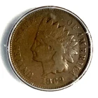 1869 Indian Cent ICG Fine F 12
