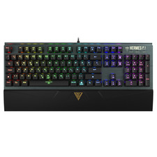 Teclado mecánico para juegos GAMDIAS HERMES P1 RGB, teclas macro, reposamuñecas, con cable
