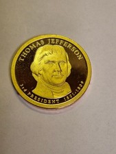  2007 s THOMAS JEFFERSON PresidentiaL*PROOF* $1 Dollar Coin 
