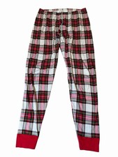 Hanna Andersson Women's 100 Organic Cotton Plaid Holiday Pajama Pants Sz L EUC