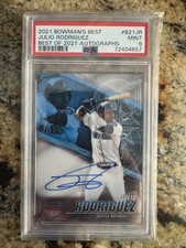 2021 Bowmans Best Julio Rodriguez Best Of 2021 Auto #B21JR PSA 9