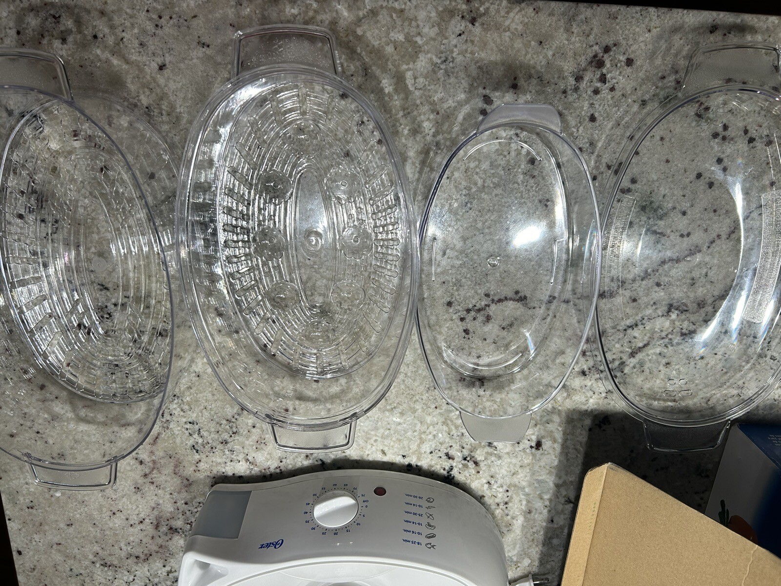 OSTER Food Steamer Model 5711 Double Tired 6.1 Quart Capacaty w/ Safety