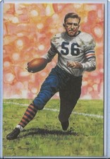 1992 Bill Hewitt Goal Line Art Postcard Unsigned - Series 4 Four