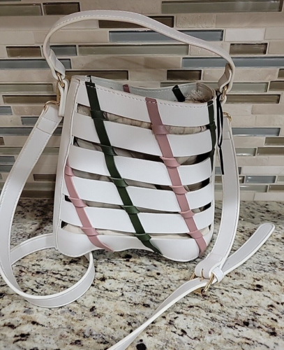 Borsa Mersi Kara Bucket borsa vegan pelle tracolla fodera tela regolabile - Foto 3 di 9