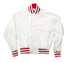  RARE Vintage 1980's 80s Champion Made in USA Regis White Red Women's Large L