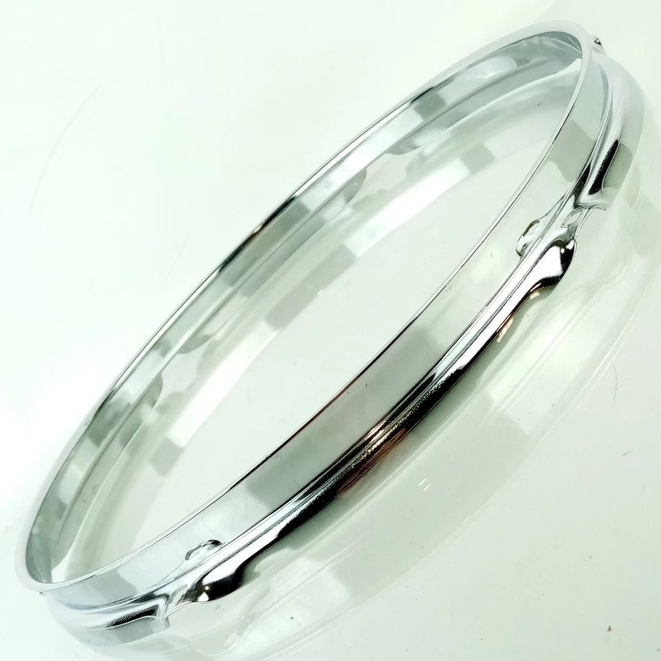 Llanta/aro de tambor Tom Ludwig 12" 6 tacos 1,6 mm vintage años 60-70 cromado Chicago EE. UU. Foto 3 de 4