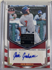 2025 Panini Stars & Stripes Gavin Grahovac Tag Patch GU Jersey RC Auto #d 9/9