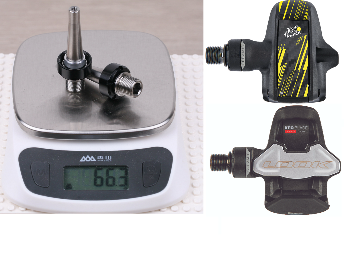 J&L Titanium Spindle+Ceramic Bearing+Wrench fit Look Keo