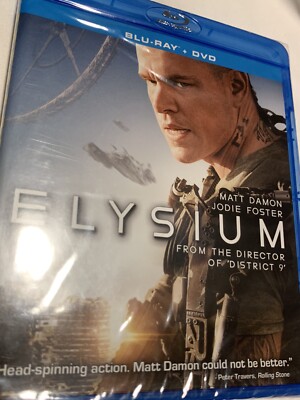 Elysium Starring Matt Damon Brand New & Sealed Blu-ray
