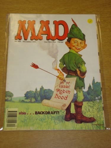 MAD MAGAZINE #356 1991 DEC VF THORPE AND PORTER UK MAGAZINE ROBIN HOOD