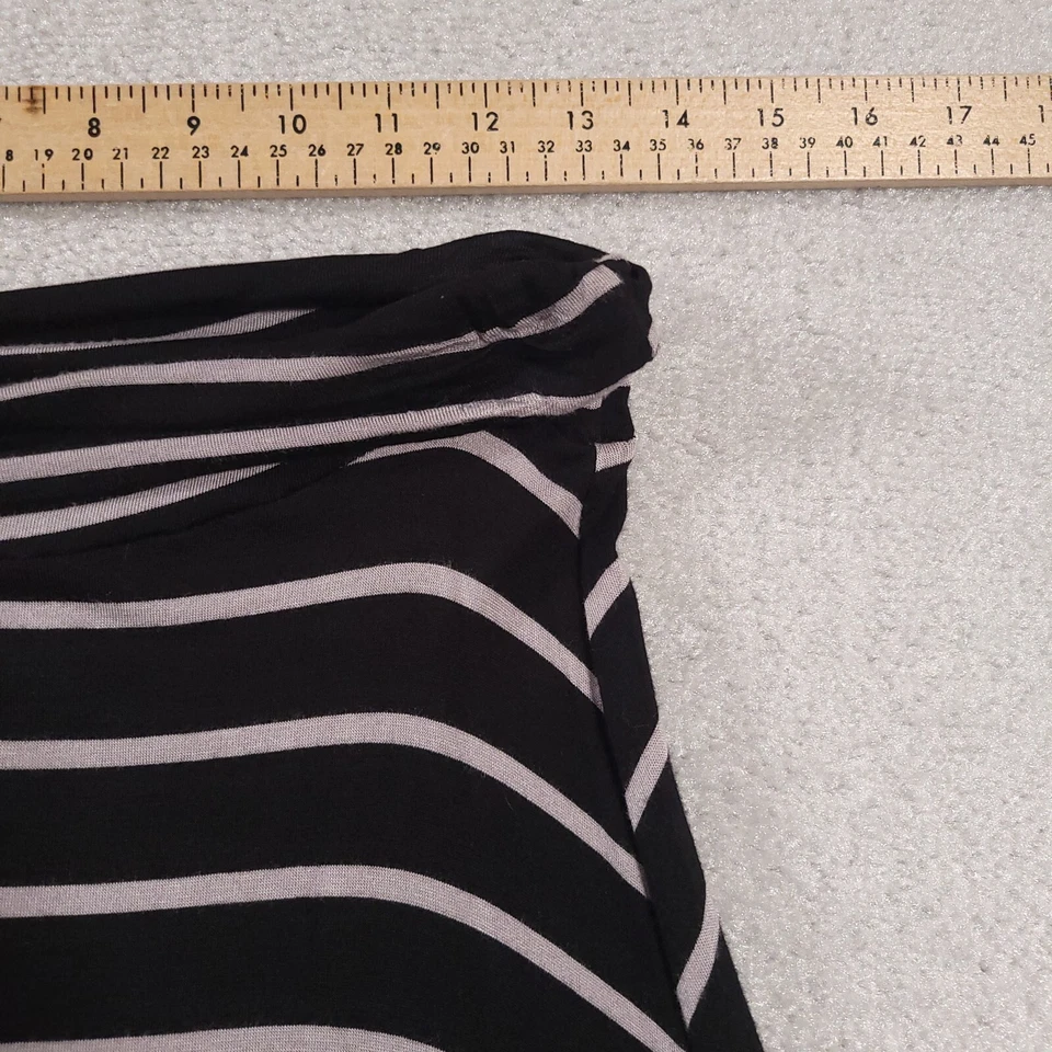 Wet Seal Wide Band Long Maxi Skirt Black Gray Women’s Size Medium - Image 4 of 4