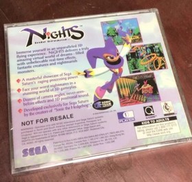 Nights Into Dreams Sega Saturn (1996) - Brand New Factory Sealed - RARE