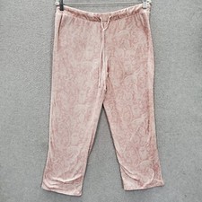 Lucky Brand Women Sleepwear Large Pink Paisley Floral Pajama Pants 26" Inseam
