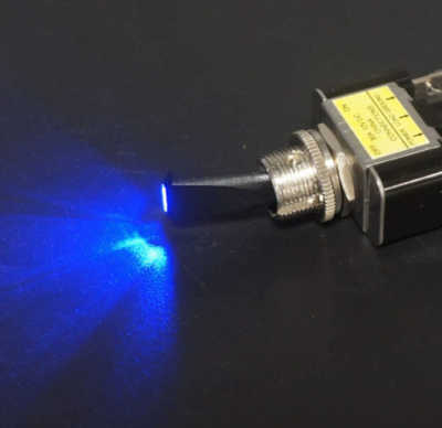 3-Pack Blue LED Rocker Toggle Switches – ON/OFF, 12V 30A, 3-Pin For Marine, Car, Boat & ATV