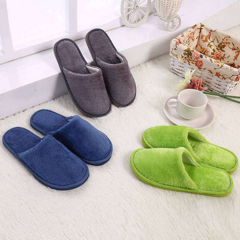 PANTOFOLA D’ORO Ciabatte Termiche Cotone Coppia Casa Peluche Pavimento Pantofole Interno Casa Inverno