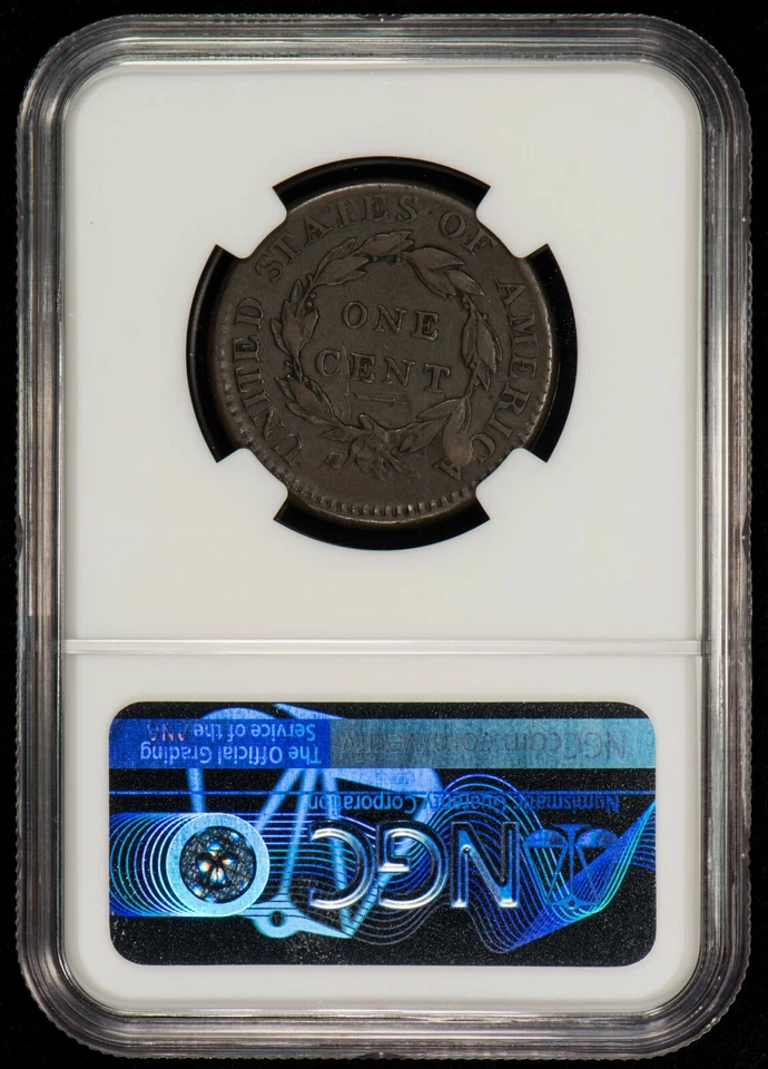 1814 Plain 4 1c Classic Head Large Cent - S-295 - NGC Fine Details - SKU-Z1291 - Image 2 of 4