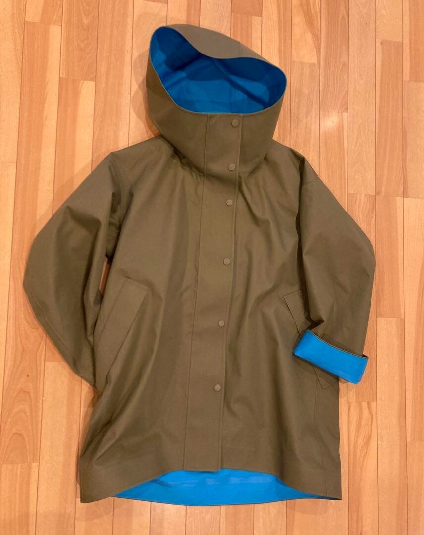 Uniqlo MARNI Block Tech Half Coat Khaki × Blue JAPAN Size S US