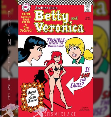 ARCHIES GIRLS BETTY & VERONICA #320 WALKO VARIANT 1ST CHERYL BLOSSOM PRE 5/1 