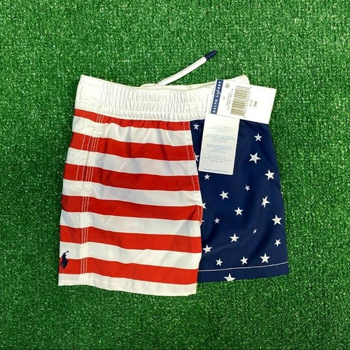 NWT Toddler Polo Ralph Lauren American Flag Short | Sz 9M - Picture 2 of 2
