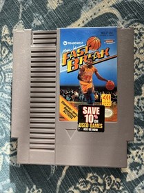 Sport Game Lot - Magic Johnson's Fast Break + Ice Hockey (Nintendo NES) Tested