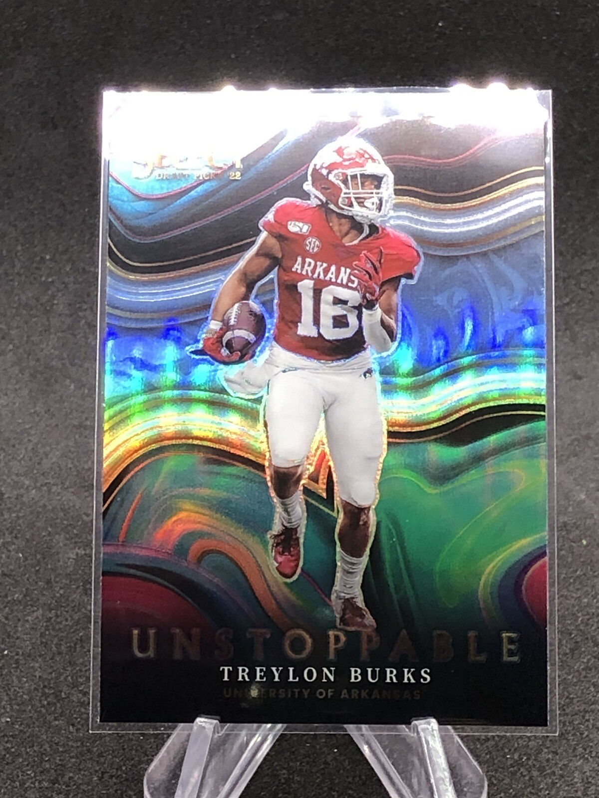 Treylon Burks 2022 Select Draft Picks Unstoppable Silver Prizm! #US-TB