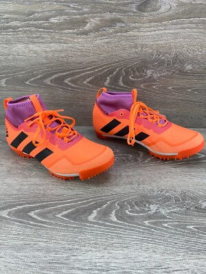 Size Men 12 Women 13 Adidas The Gravel Orange/Black/Lilac Cycling Shoes GX1665 adidas The Gravel Shoe GX1665 Cycling Shoe Orange Purple Men  main image 4