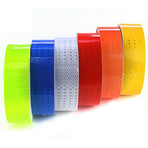 3M 10M 25M 38M Reflective Strip Safety Warning Conspicuity PE Tape Film Sticker - Picture 3 of 17