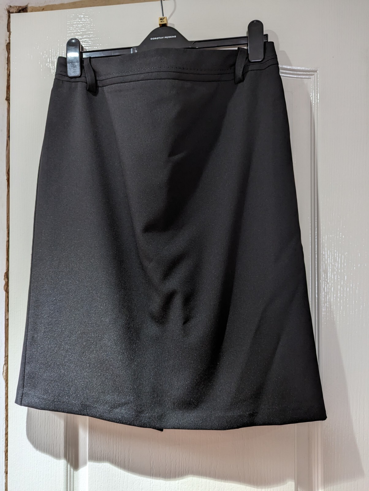 SKIRT SIZE 14 BY BHS IN BLACK REAR ZIP LINED LENGTH 25". (J1/23) eBay