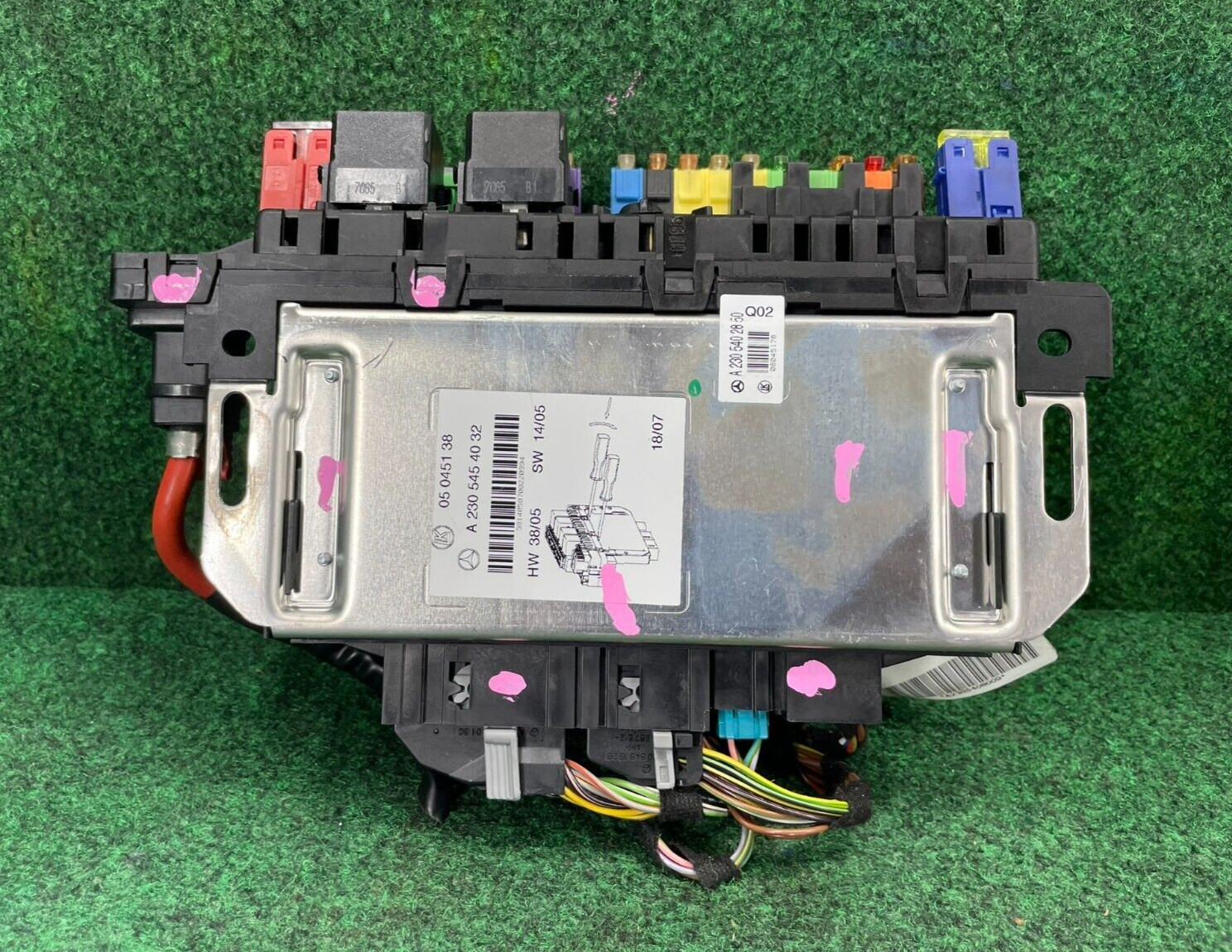 🛑 03-12 Mercedes R230 SL500 SL55 AMG SL550 Rear SAM Fuse Box Relay Module OEM