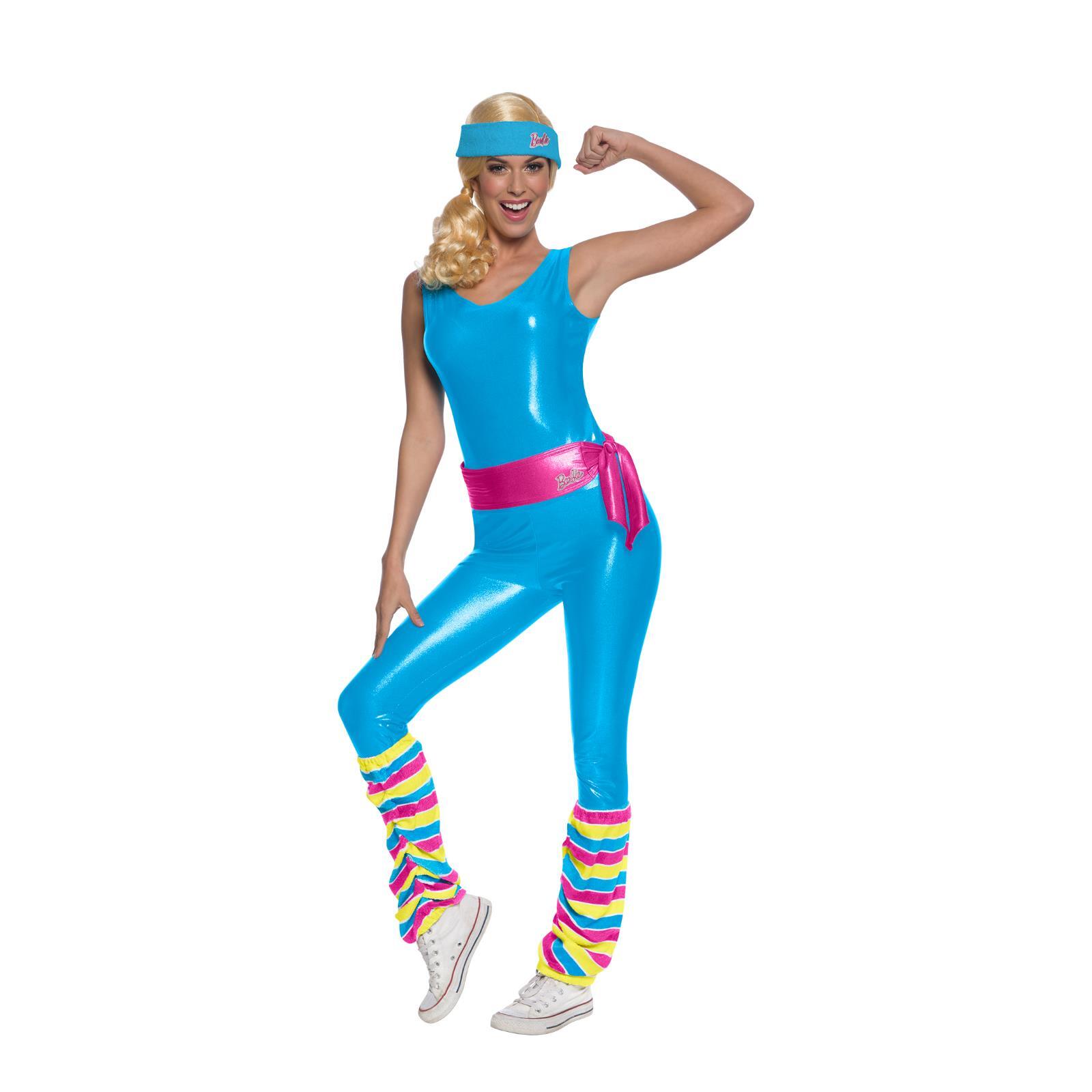 De Adulto Ejercicio Barbie 1980's Película TV Despedida de Soltera Disfraz