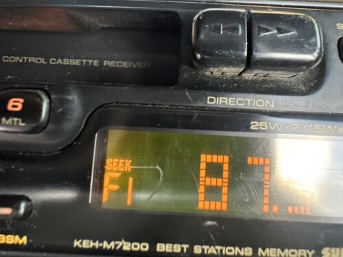 PIONEER KEH-M7200 AM/FM Radio Cassette Player Car Stereo VTG old school Rare - Picture 9 of 13