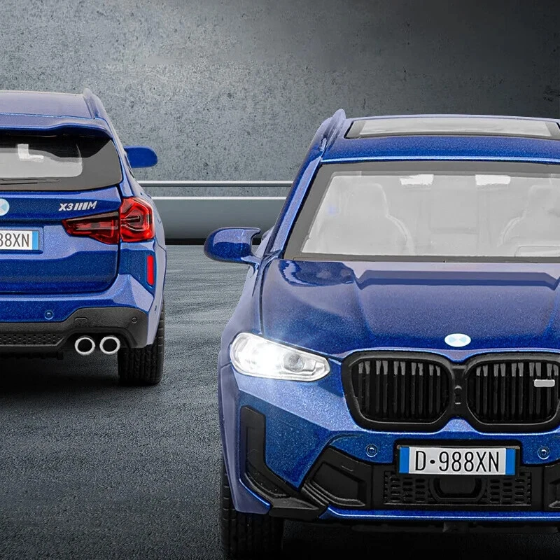 1:32 BMW X3M SUV 2025 Diecast Car Model Sound Light Collectible Kids Toy Gift - Image 3 of 4