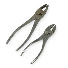 2 Pcs Utica Tools 8-8 NY and Unbranded 6.5 in Slip Joint Pliers Set, Made in USA